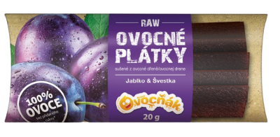 OVOCŇÁK plátky Jablko-Švestka 20g