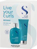 Alfaparf Milano Semi Di Lino Curls dárkový set pro jemné vlasy 3ks