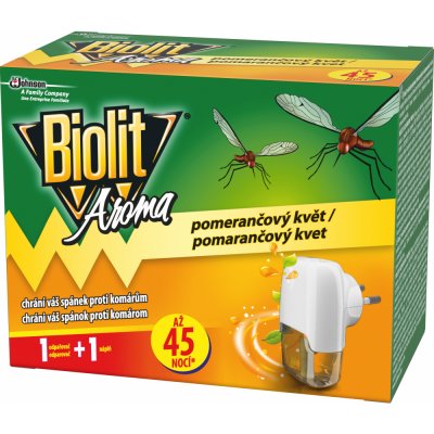 Biolit Elektrický odpařovač proti komárům, pomeranč, 45 nocí, 27ml