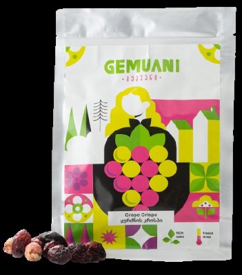 Gemuani chips HROZNOVÉ VÍNO sušené mrazem 80g