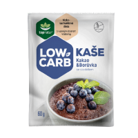 Topnature Low Carb Kaše kakao & borůvka 25x60g
