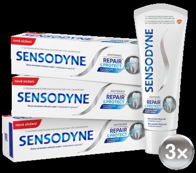 Sensodyne Zubní pasta Repair & Protect Whitening 3x75ml