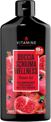 Vitamine Wellness Sprchový gel granátové jablko a černý rybíz 400ml Vitamine Wellness Sprchový gel granátové jablko a černý rybíz 400ml