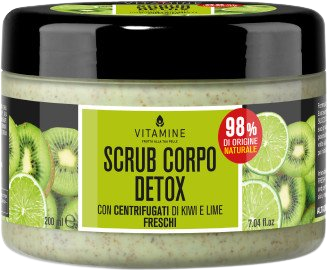 Vitamine Detox Tělový peeling kiwi a limetka 200ml