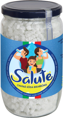 Salute - chutná Soda bikarbona, příchuť citron, Šumivé granule 250g