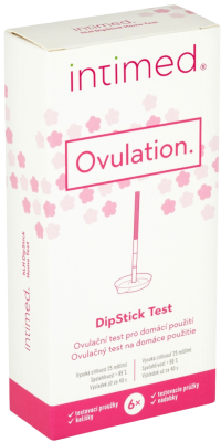 Intimed Ovulation hLH dipStick ovulační test pro domácí použití s kalíšky 6 ks