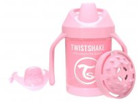 Twistshake Učící netekoucí hrnek růžový 4m+ 230 ml