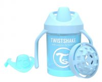 Twistshake učící netekoucí hrnek pastelově modrý 4+m 230 ml