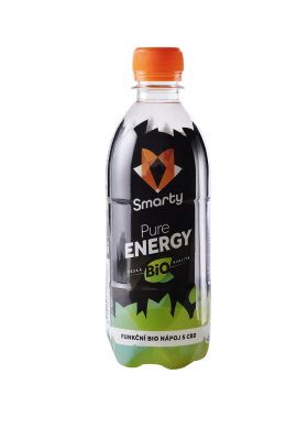 Smarty Bio nealkoholický nápoj Pure ENERGY Funkční nápoj CBD olejem
