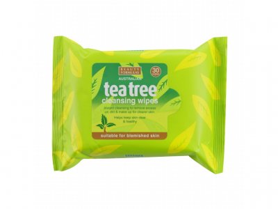 Beauty Formulas Tea tree čistící ubrousky na obličej 30 ks