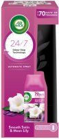 Air Wick Automatický Spray komplet Jemný satén a Měsíční lilie 250ml