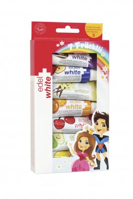 Edel+White Ovocné zubní pasty pro děti 7 x 9.3 ml