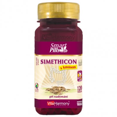 VitaHarmony Simethicon 80 mg s kmínem 120 tobolek