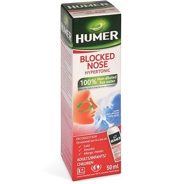 Humer Ucpaný nos 100% mořská voda hypertonická 50 ml