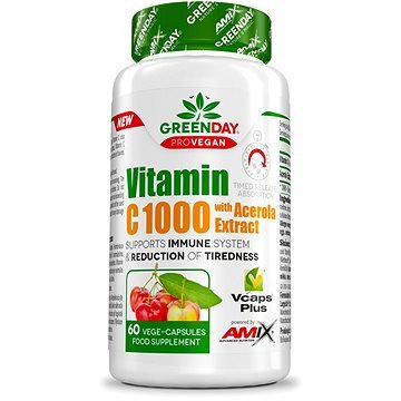 Amix Nutrition GreenDay® ProVEGAN Vitamin C 1000mg with Acerola 60 Vcaps (8594159532519)