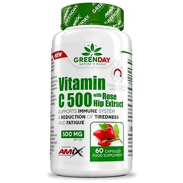 Amix Nutrition GreenDay® Vitamin C 500 s extraktem z šípků 60cps (8594159532434)