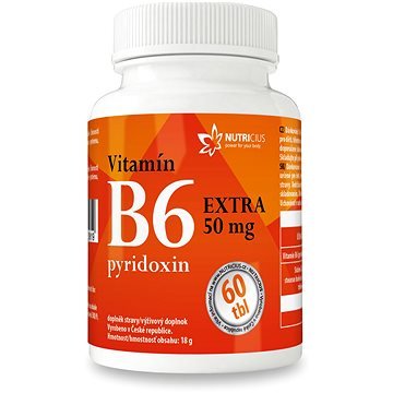Vitamín B6 EXTRA - pyridoxin 50mg tbl.60(3954899)