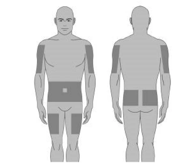 Step 9 shows you the body sites to chose to inject XEMBIFY.